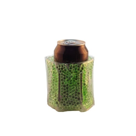 The Cool Sack, Beaded Can Cooler - Green